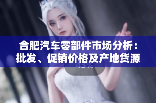 合肥汽车零部件市场分析：批发、促销价格及产地货源全揭秘