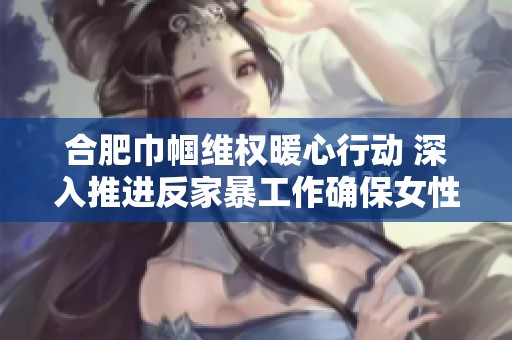 合肥巾帼维权暖心行动 深入推进反家暴工作确保女性权益