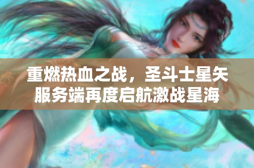 重燃热血之战，圣斗士星矢服务端再度启航激战星海