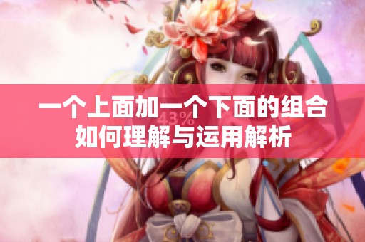 一个上面加一个下面的组合如何理解与运用解析