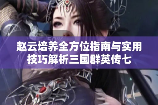 赵云培养全方位指南与实用技巧解析三国群英传七