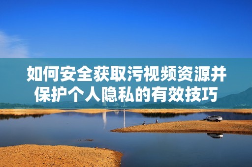 如何安全获取污视频资源并保护个人隐私的有效技巧