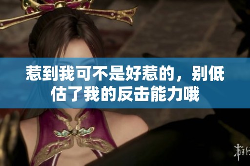 惹到我可不是好惹的，别低估了我的反击能力哦