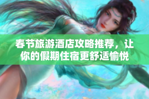 春节旅游酒店攻略推荐，让你的假期住宿更舒适愉悦