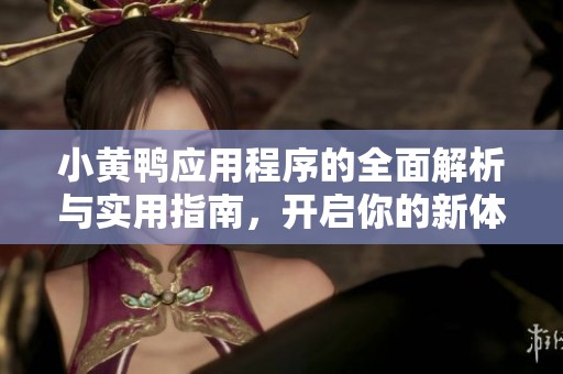 小黄鸭应用程序的全面解析与实用指南，开启你的新体验