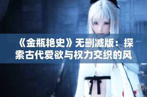 《金瓶艳史》无删减版：探索古代爱欲与权力交织的风云传奇