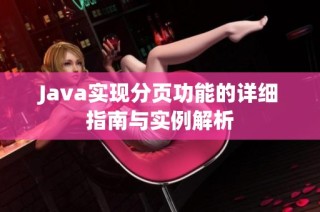 Java实现分页功能的详细指南与实例解析