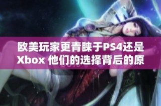 欧美玩家更青睐于PS4还是Xbox 他们的选择背后的原因是什么