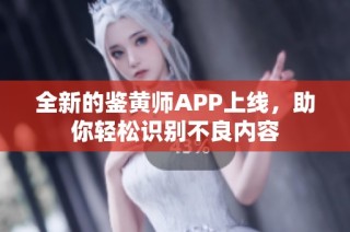 全新的鉴黄师APP上线，助你轻松识别不良内容