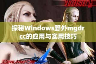 探秘Windows野外mgdrcc的应用与实用技巧