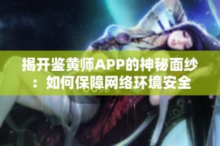 揭开鉴黄师APP的神秘面纱：如何保障网络环境安全