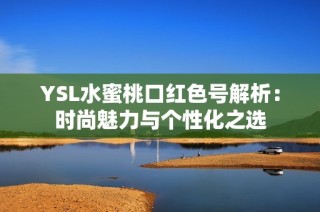 YSL水蜜桃口红色号解析：时尚魅力与个性化之选