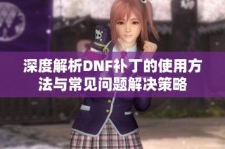 深度解析DNF补丁的使用方法与常见问题解决策略
