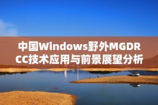 中国Windows野外MGDRCC技术应用与前景展望分析