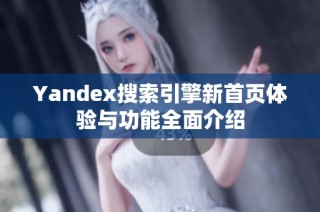 Yandex搜索引擎新首页体验与功能全面介绍