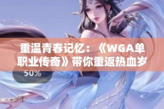 重温青春记忆：《WGA单职业传奇》带你重返热血岁月